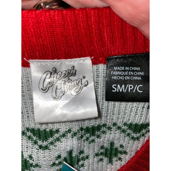 Cheech & Chong "Happy Holidaze" Ugly Christmas Sweater Size M/L - Picture 4 of 7